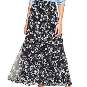 Banana Republic floral maxi skirt